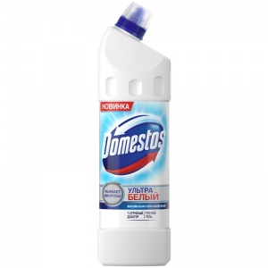 Средство для сантехники Domestos "Ультра белый", гель, 1л (8714100778739), 12шт.